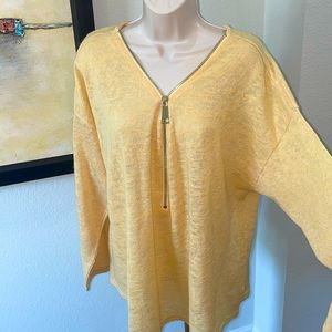NICE SOFT YELLOW LIGHTWEIGHT SWEATER BY SOFT SURROUNDINGS  SZ 2X